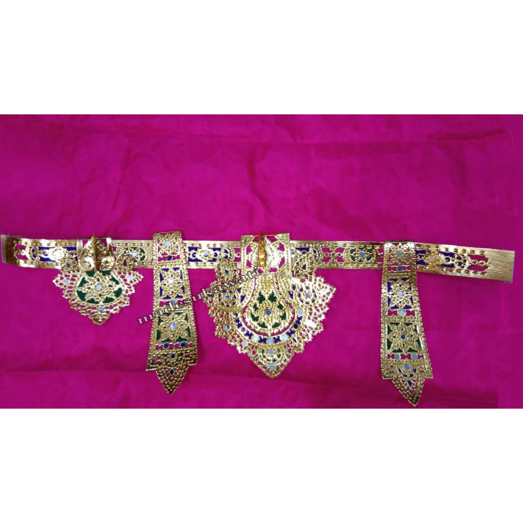 ampok ampok ikat pinggang dewasa tari adat bali bahan karton