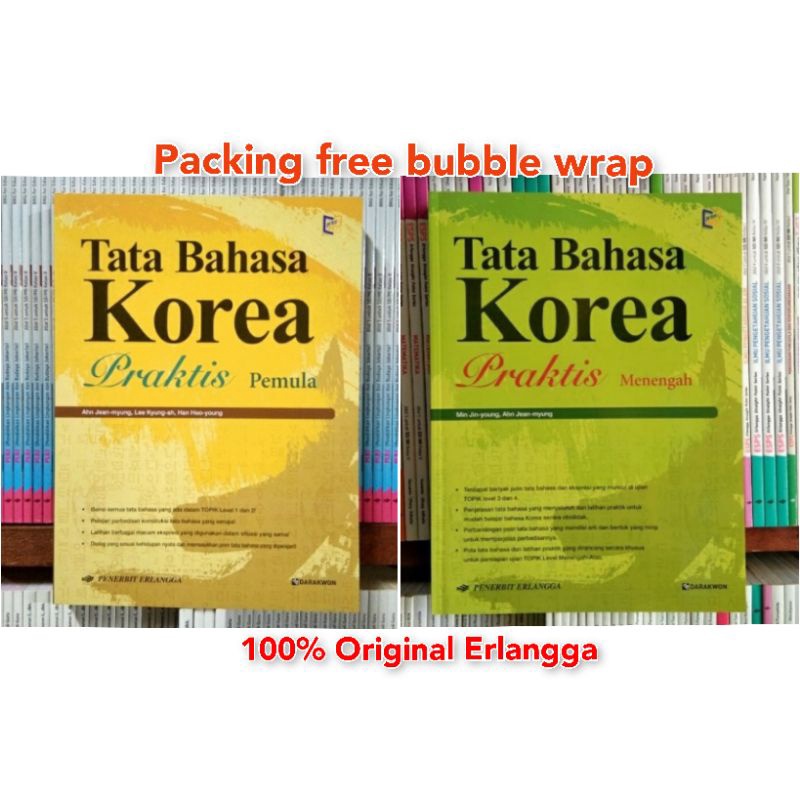 Buku TATA BAHASA KOREA Praktis Pemula & Menengah Original ERLANGGA