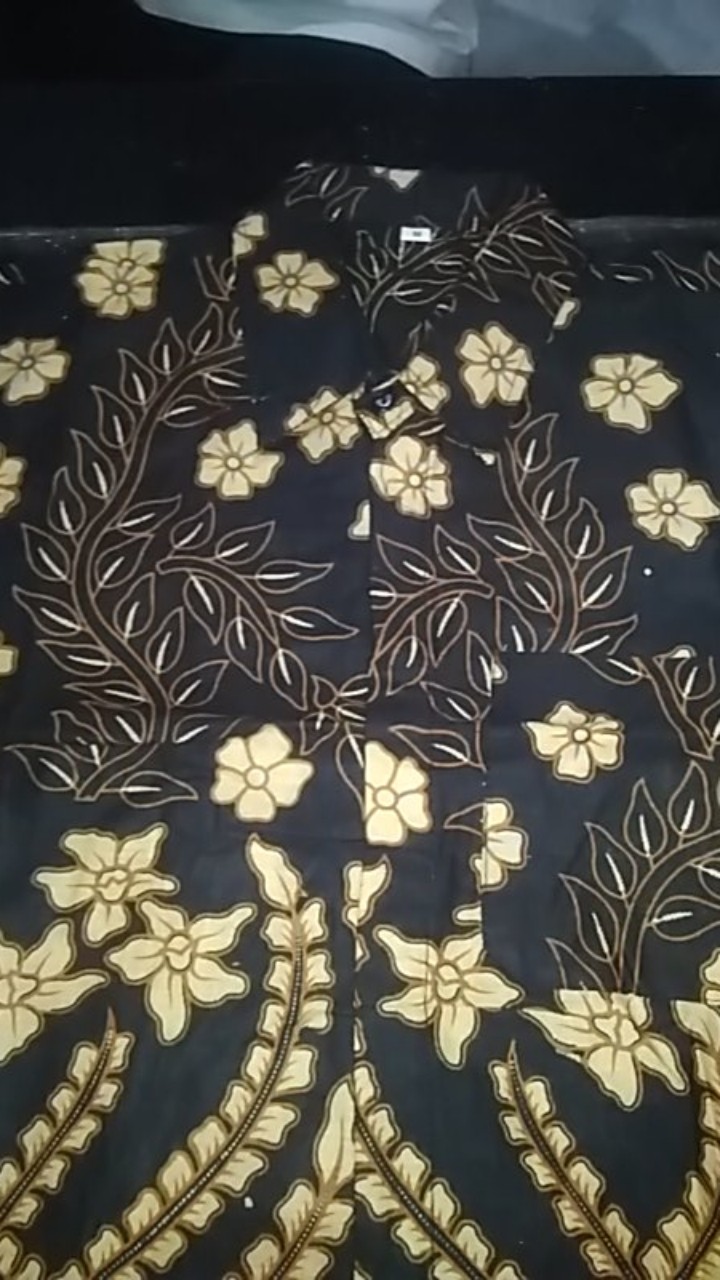 Nailo Batik Hrb026 Kenongo Kemeja Tosca Pendek Pekalongan Padi M L Xl Sogan Tulis Halus Kemeja Batik