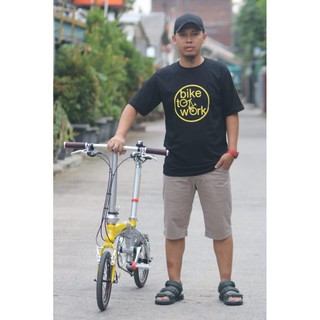  Kaos  sepeda  lipat bike  to work bike  gowes Shopee Indonesia