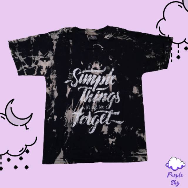 KAOS TIE DYE HITAM MURAH
