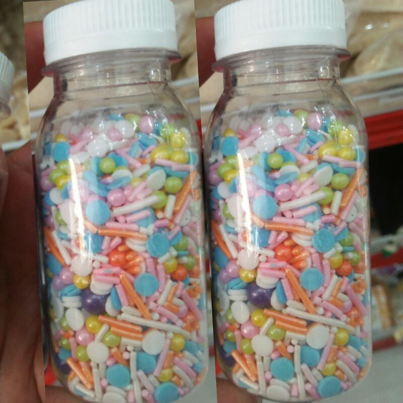 

Springkel Trimit Campur 50 gr/unicorn/Hiasan/Taburan/Tart/Cup Cake/Ulang Tahun/Edibel/Dekorasi