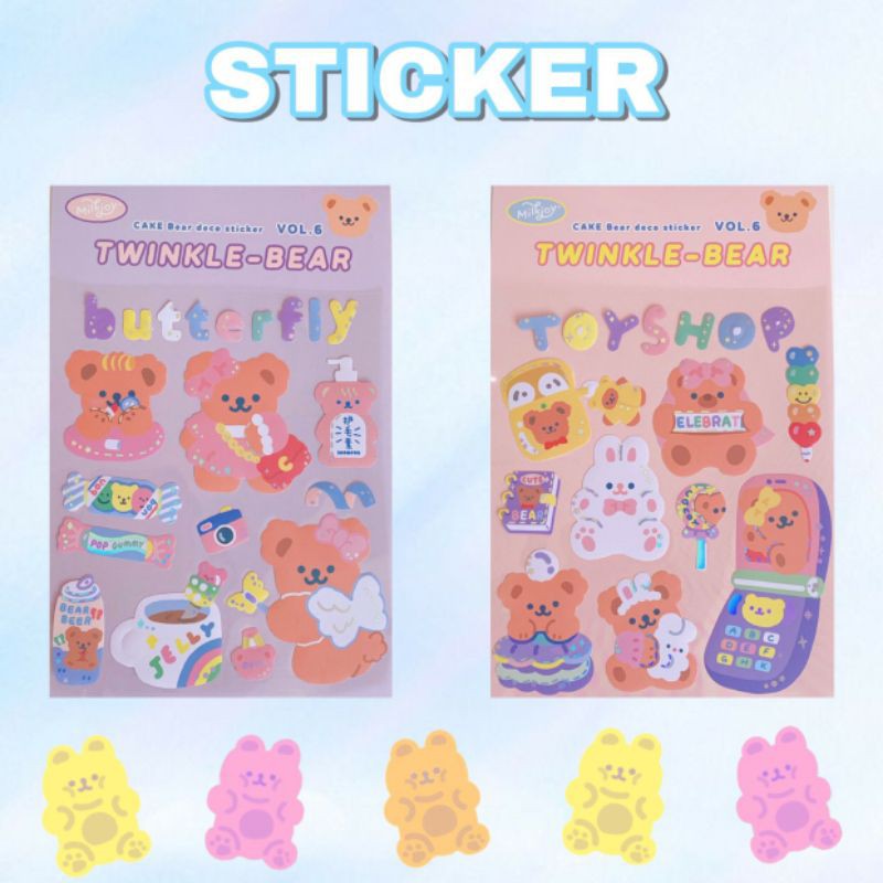 TWINKLE BEAR STICKER