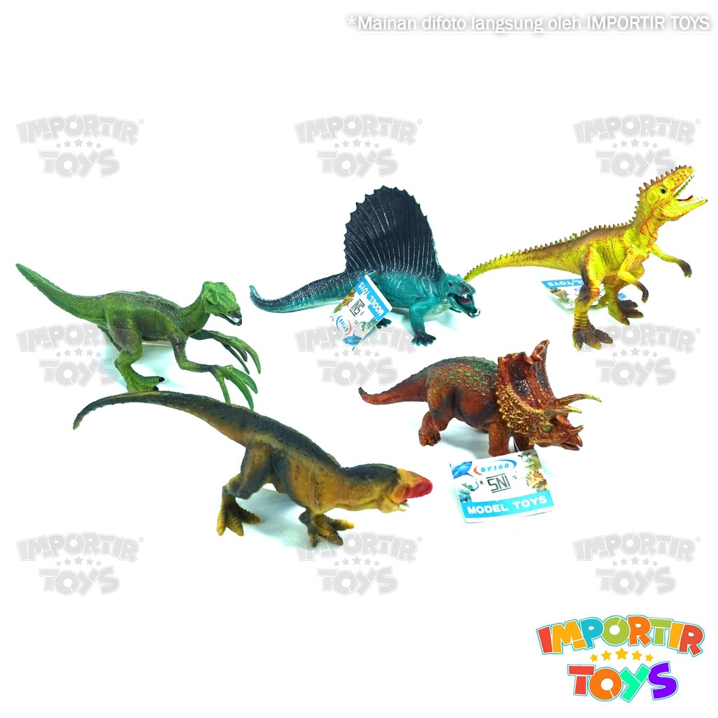 Dinosaurus Jurrasic Park Karet 7 Inch Figure Anak Mainan Dinosaurus