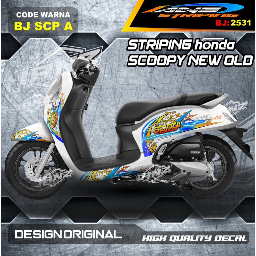 VARIASI STICKER HONDA SCOOPY FULL BODY / STICKER VARIASI SCOOPY TERBARU  / STICKER SCOOPY