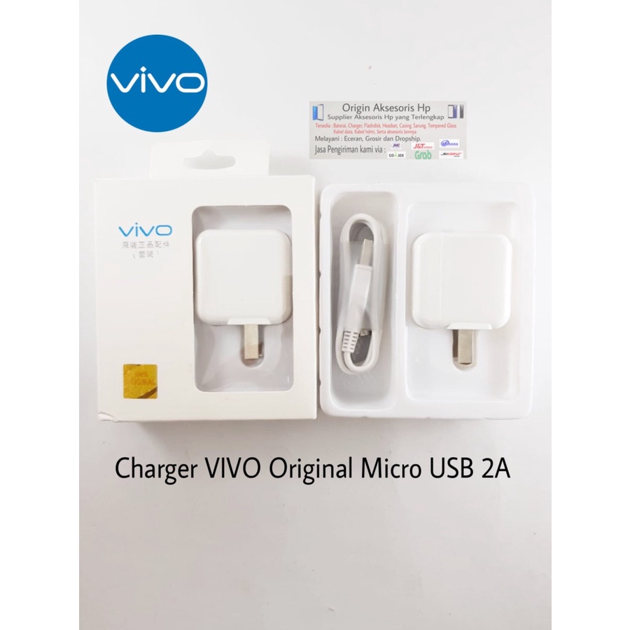 Charger Vivo V3 Y22 Y31 Y35 Y51 X Xshot X3S Original 2A carger ori Vivo fast charging colokan micro