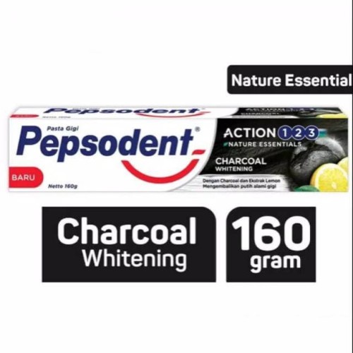 Pepsodent Action 123 Charcoal Whitening 160gr