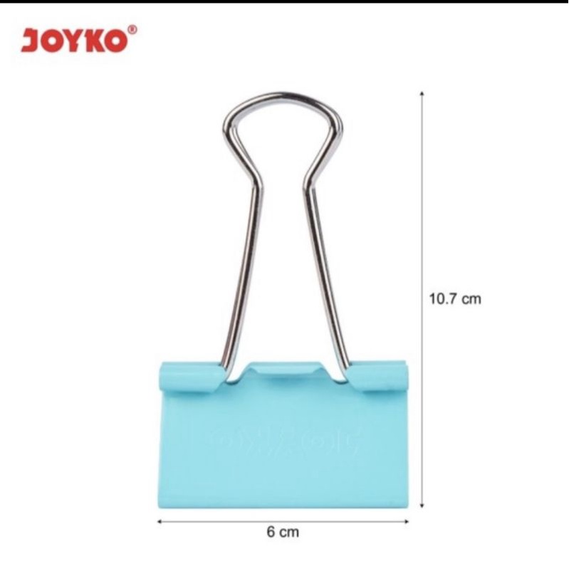 

Binder clip klip penjepit kertas joyko 280ptl pastel 1 drum 6pcs bagus