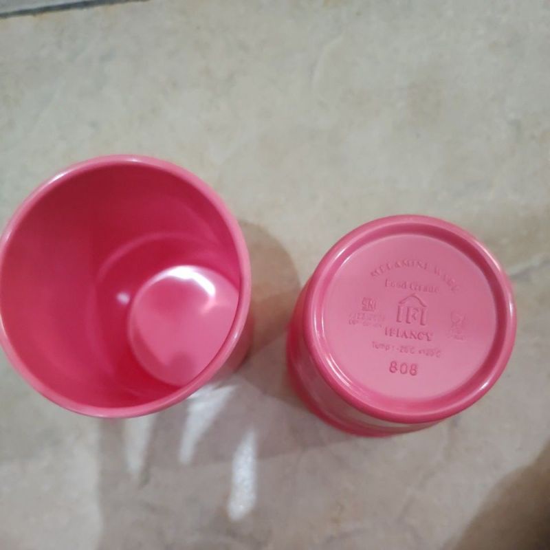 Gelas Minum Melamine Food Grade Cap Rumah Ifiancy