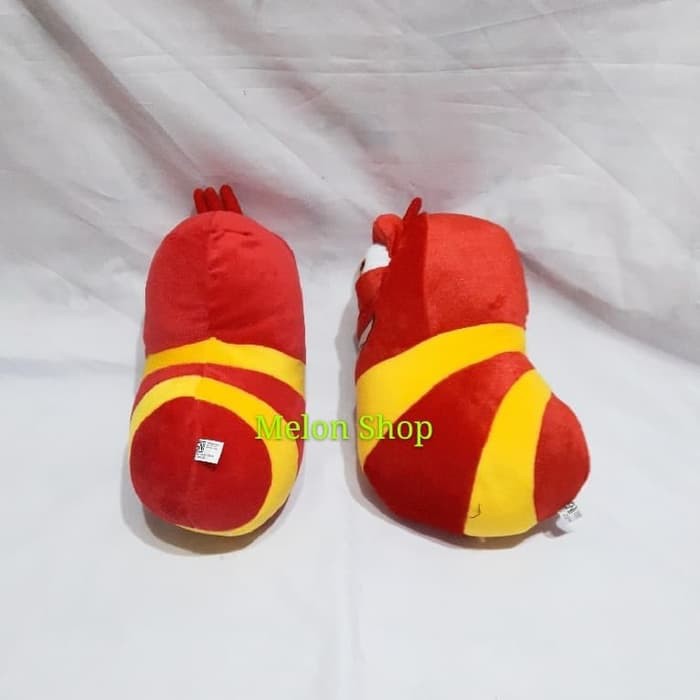 New Boneka Larva Couple    Merah Kuning Besar Cute Yelpo