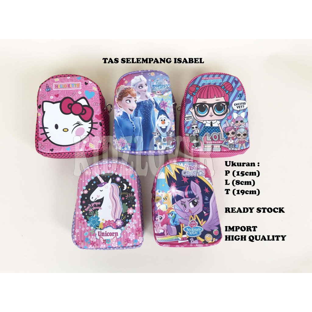 Tas Selempang Anak/Tas Zaman Now/Souvernir/Goodie Bag/Kado Ulang Tahun/Dompet Handphone HIGH QUALITY