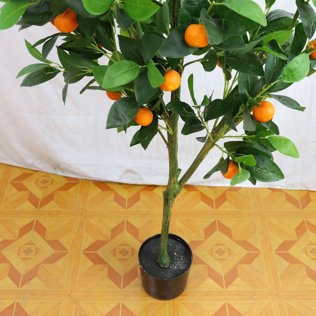 Pohon Jeruk Plastik Tanaman Hias Buah Jeruk Artificial Orange Tree Deluxe PBP131 Azgalery