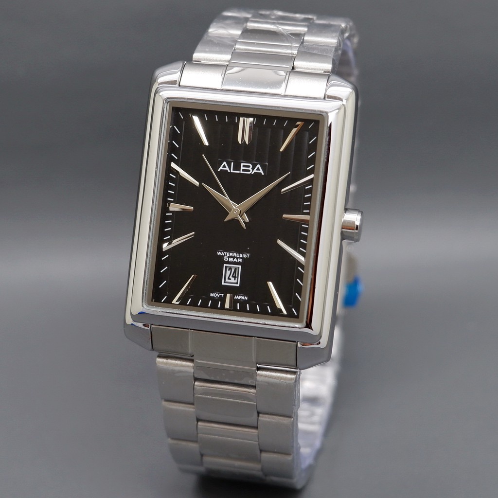 Jam Tangan Pria Alba Segi Rantai Date