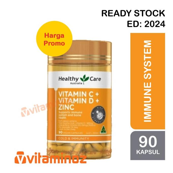 HEALTHY CARE VITAMIN C + VITAMIN D + ZINC - 90 KAPSUL