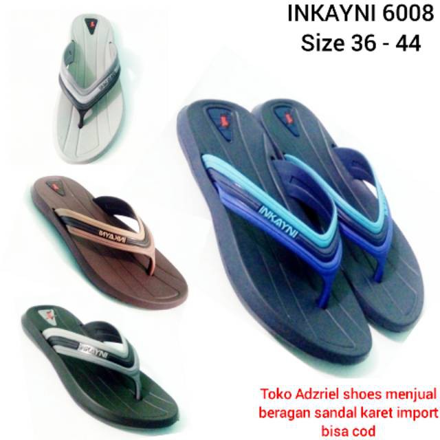 (INKAYNI 6008) Dewasa 39-44 / Sandal Jepit Pria / Sandal Jepit Inkayni / Sandal