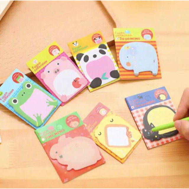

Sticky note animal / sticky note karakter / post it / memo unik