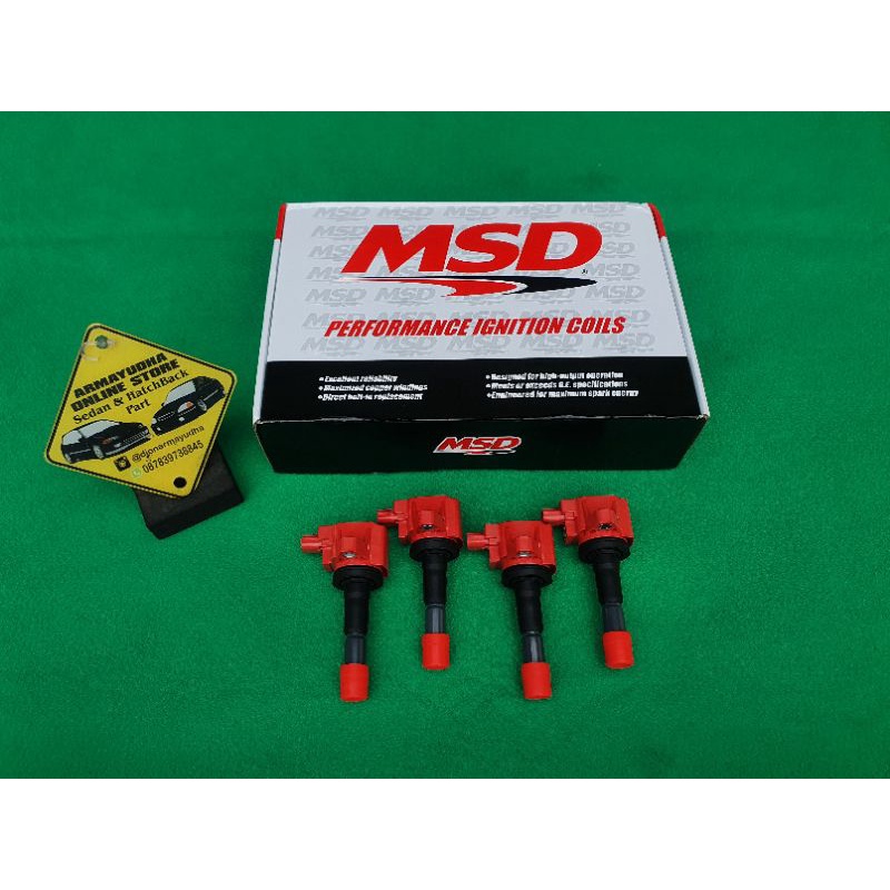 Coil Pengapian koil racing MSD Honda Jazz Brio City L15 GE8