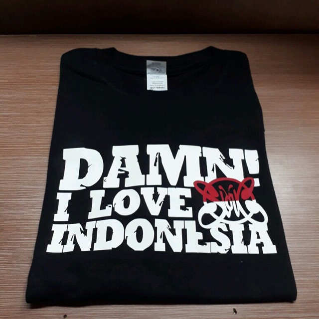Kaos Custom Damn I Love Indonesia Slank