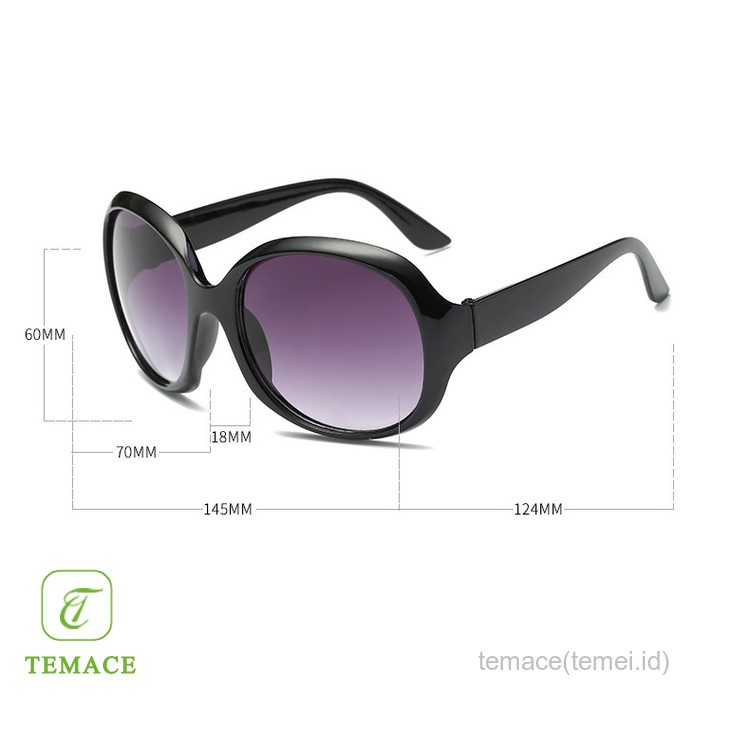 Kacamata Wanita Model Asimetris Polygonal rimless Warna Transparan