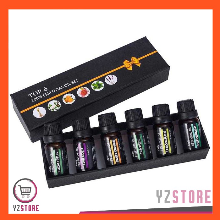 Essential Oil Aroma Terapi Aromatherapy Pengharum Ruangan Fragrance Oils Aromatherapy 10ml 6PCS YZ73