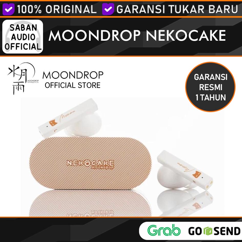 Moondrop NEKOCAKE KURONEKO Active Noise Cancelling Earphone Bluetooth Headset 5.2 ANC TWS AZ09 Headset Bluetooth Active Noice Cancelling