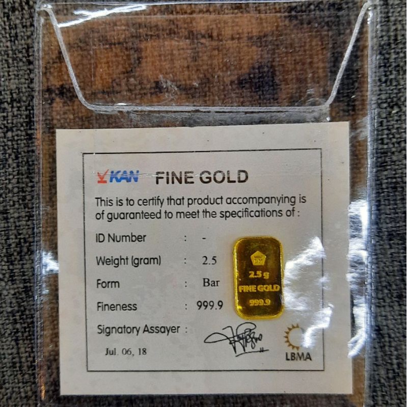 ANTAM 2.5 GRAM RETRO EMAS 24K TH 2018