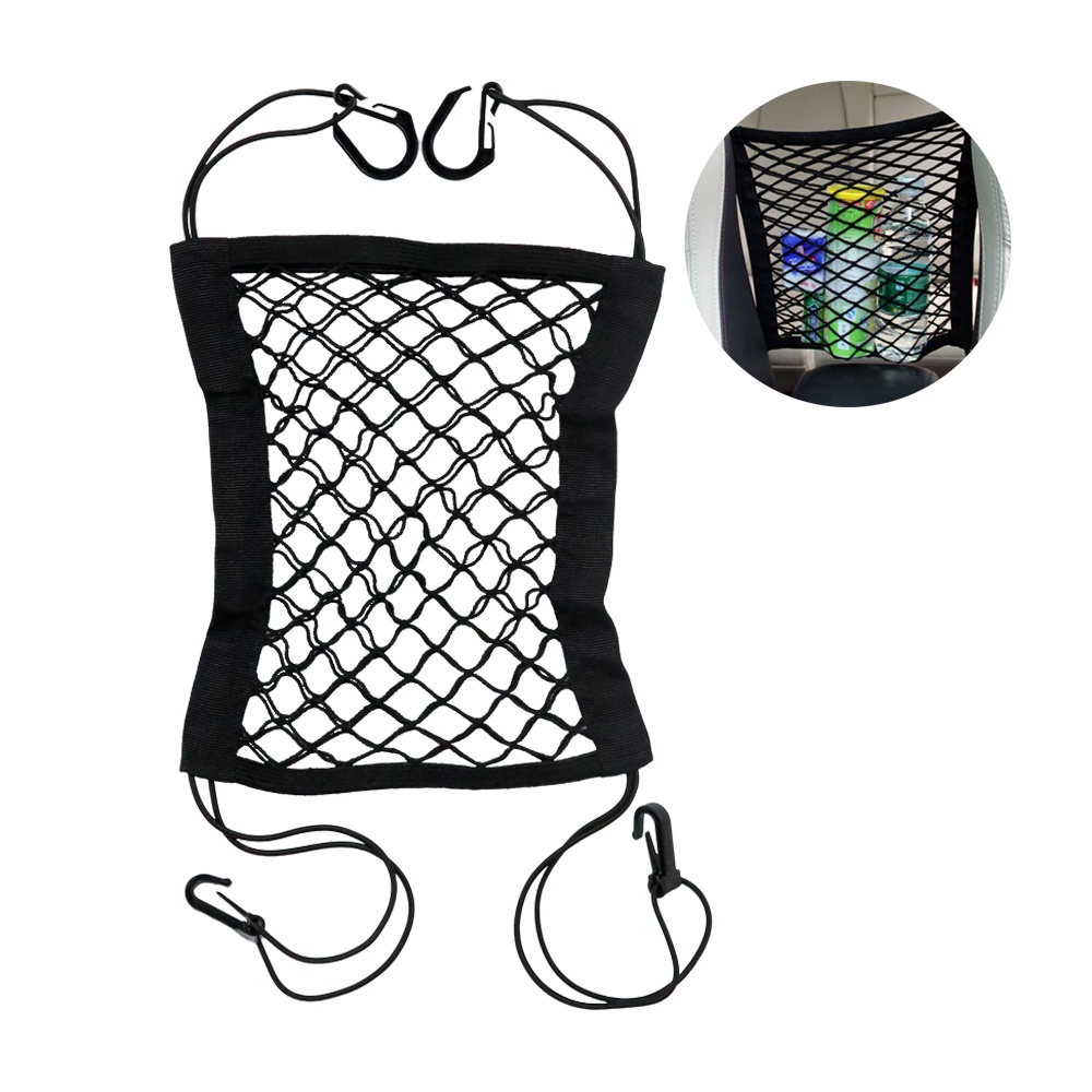 Jaring Mesh Penyimpanan Barang Mobil Car Net Organizer - C38419 - OMRSJFBK Black