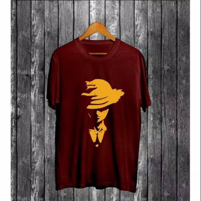 Fourfashion - Kaos Pria Kaos Distro LUTFY MAROON CN744