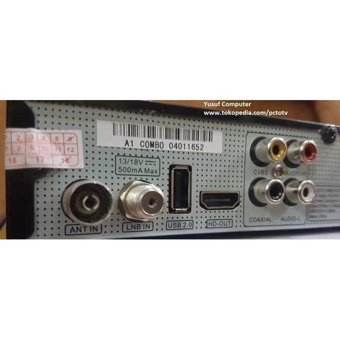Ggmp Skybox A1 Combo Hd - Receiver Parabola Dvb-S2 Dan Set Top Box Dvb-T2 - Hitam Fsud