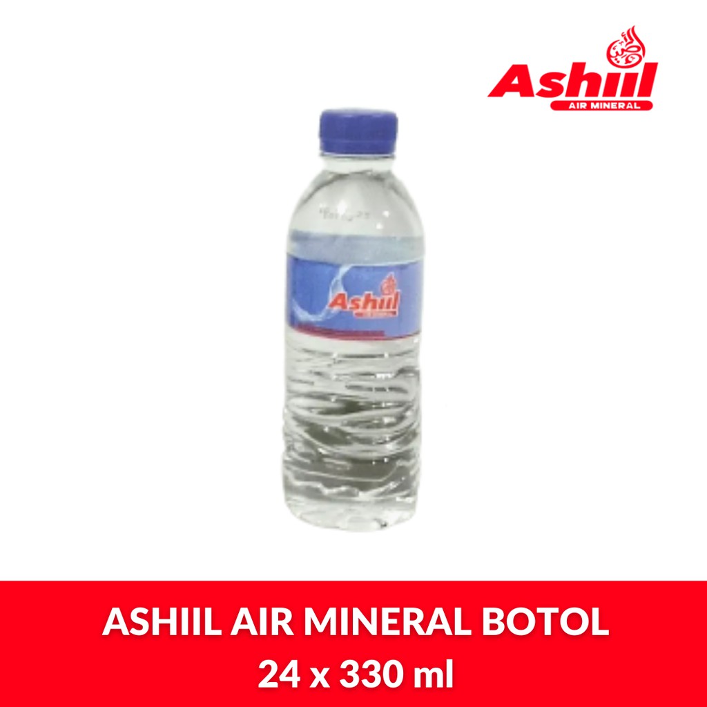 

ASHIIL AIR MINERAL BOTOL 330 ml 1 Dus isi 24 botol