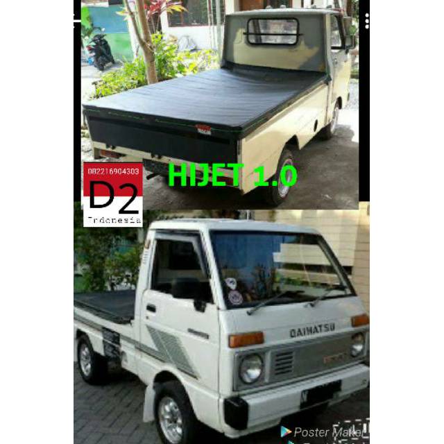 terpal tutup bak pick up daihatsu hijet