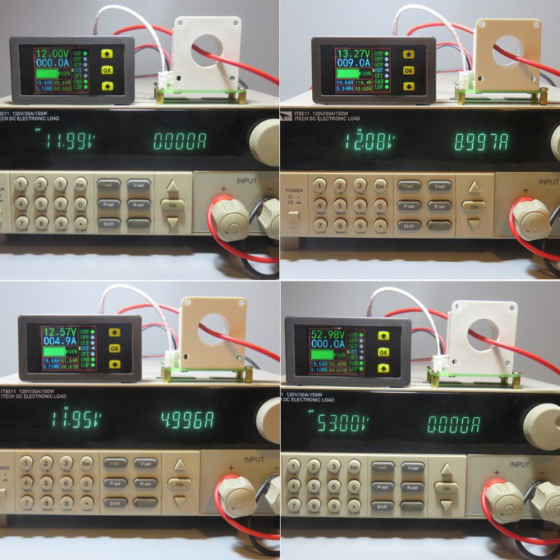 Digital Multimeter DC 0-90V 0-100A Voltmeter Ammeter Power Monitor w