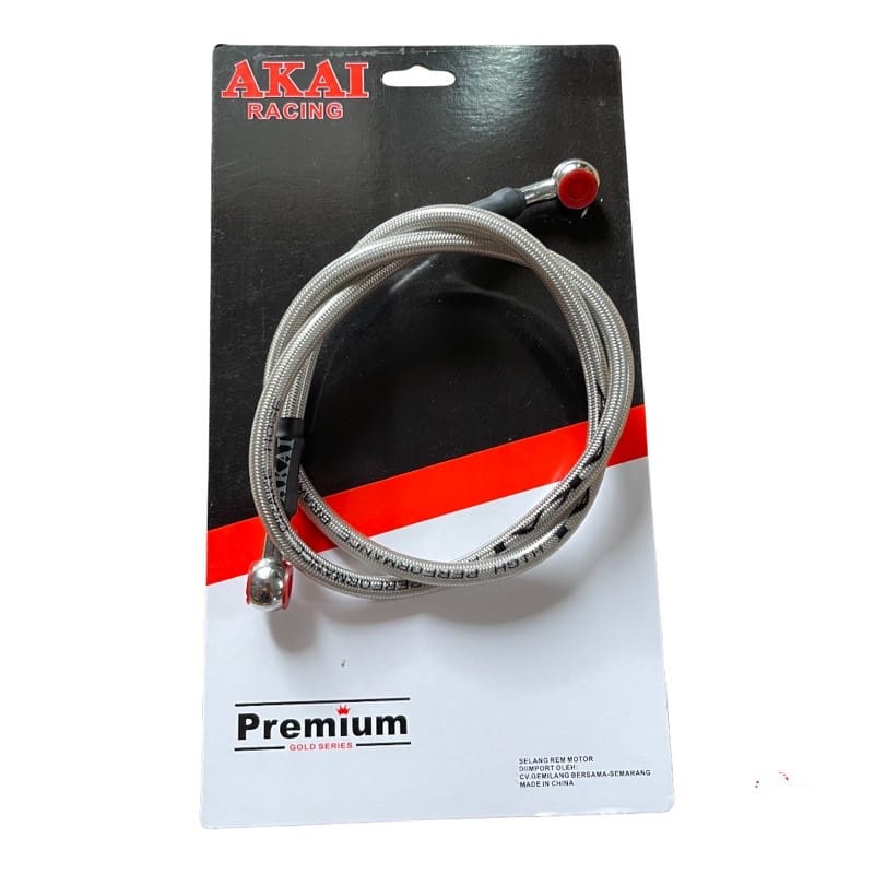 ( AKAI ) selang rem motor depan dan belakang ukurang 90cm/35inc 60cm/24inch selang rem akai  premium bisa untuk semua motor