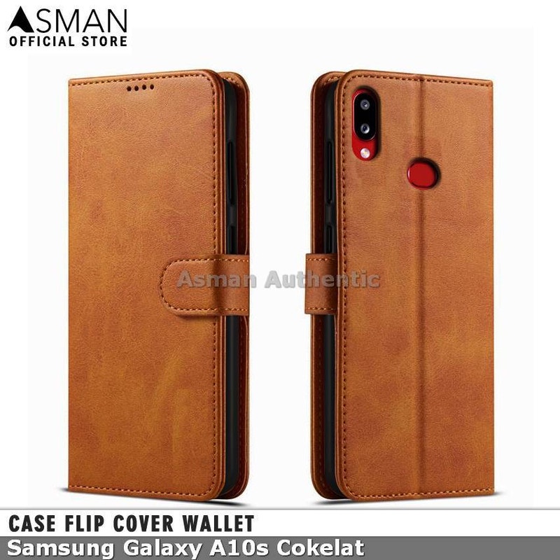 Case Samsung Galaxy A10s Leather Flip Cover Premium Edition