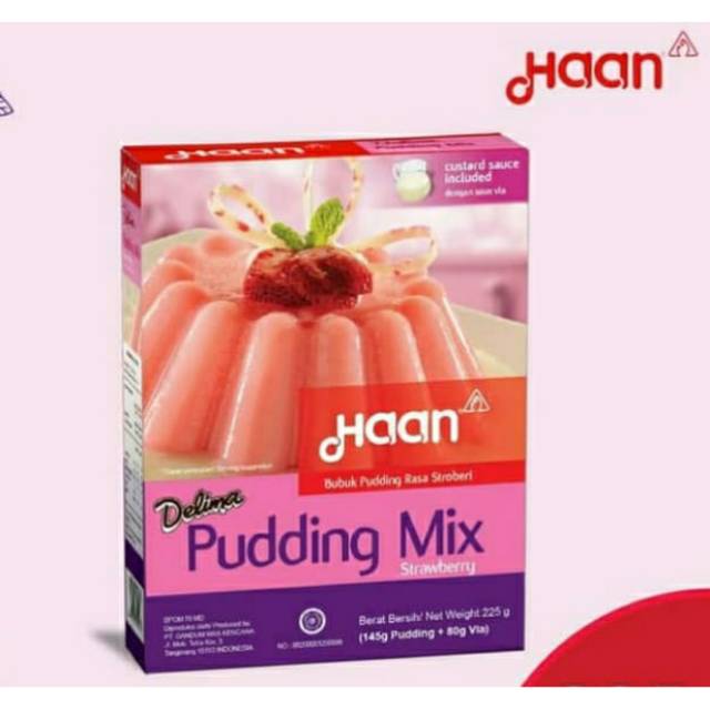 

Haan Delima Puding Mix Strawberry 225gr