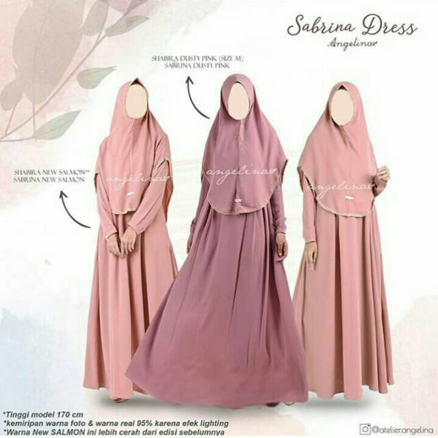 Sabrina Dress Warna Salmon Size S ORI by Atelier Angelina