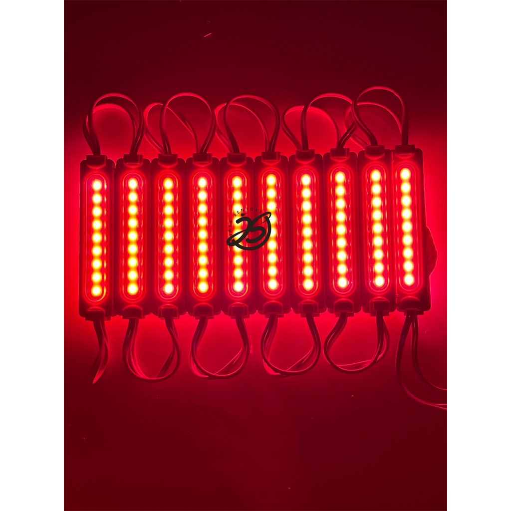 LED COB 9 MATA 24V 8620 6WATT COVER BENING LED COB 9 MATA VARIASI 24V-MERAH