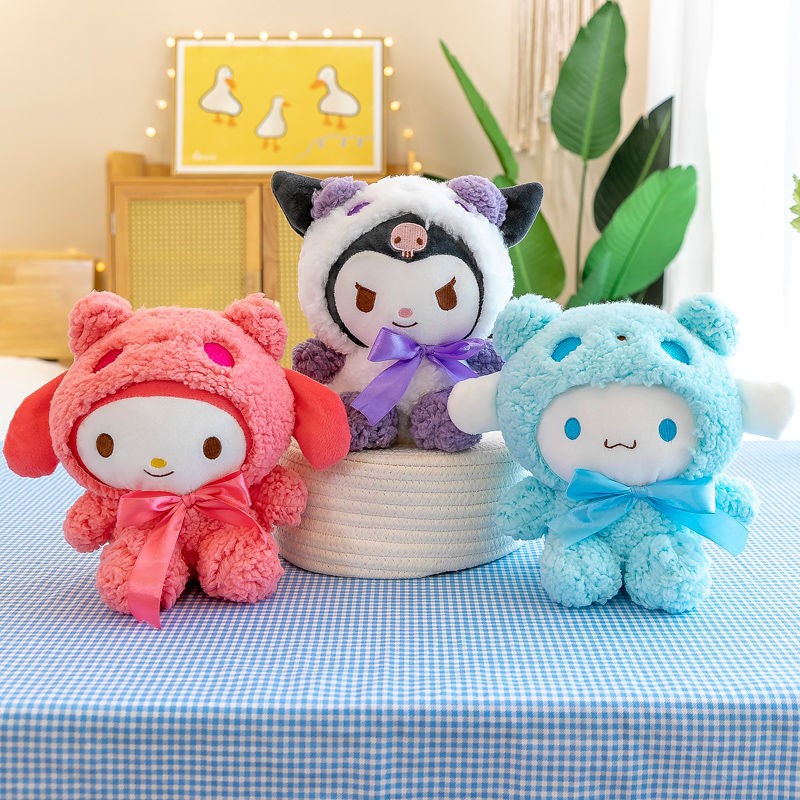 Mainan Boneka Stuffed Plush My Melody Cinnamorol 25Cm Untuk Hadiah Ulang Tahun Anak Perempuan