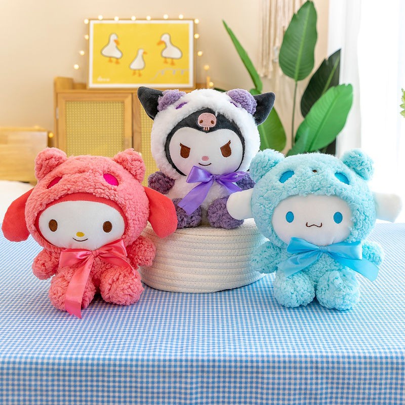 Mainan Boneka Stuffed Plush My Melody Cinnamorol 25Cm Untuk Hadiah Ulang Tahun Anak Perempuan