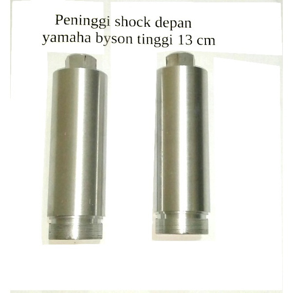 SAMBUNGAN SHOCK DEPAN BYSON 15CM 10CM PENINGGI SKOK SHOCK DEPAN BELAKANG YAMAHA BYSON UKURAN 15CM 10CM DRAT HALUS