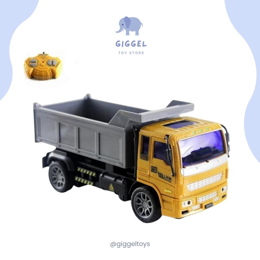 [ Giggel ] Mainan Anak Dumptruck Super Remote Control / Mobil Remote Control Mobil RC Alat Berat Dump Truck