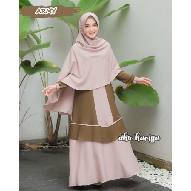 AKU KARISSA INAYA SET SYAR'I ORI GAMIS KEKINIAN