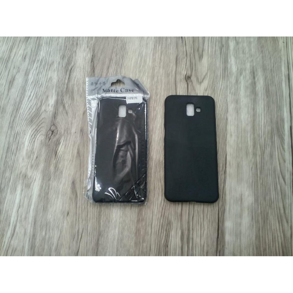 Black Matte Samsung J6 Prime/J6 plus Soft Case Silikon polos hitam
