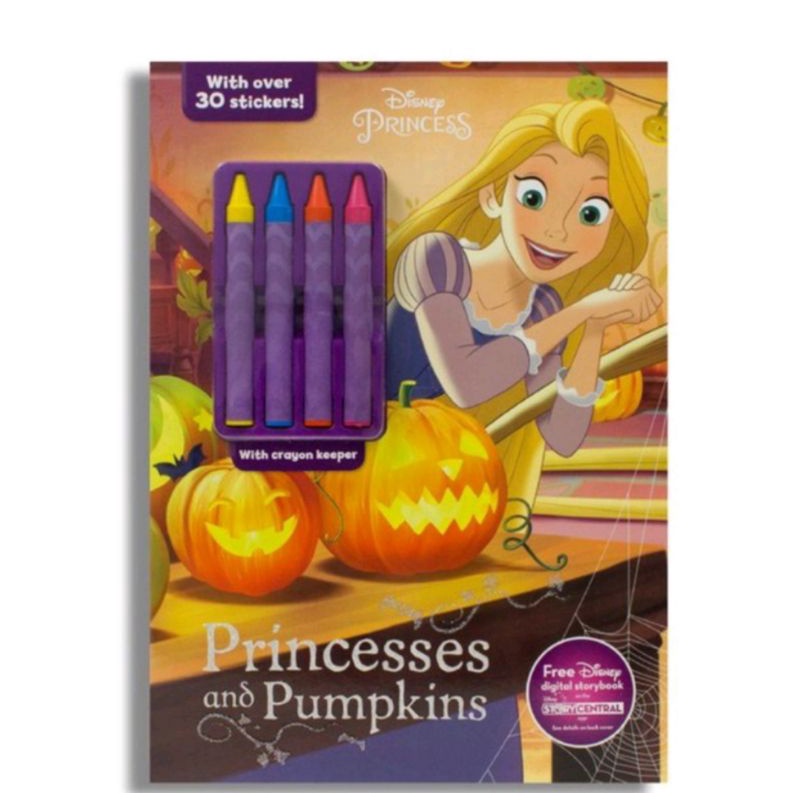 

Buku Mewarnai Disney Princess: Princesses And Pumpkins + Bonus Stickers & 4 Crayons ( Import)