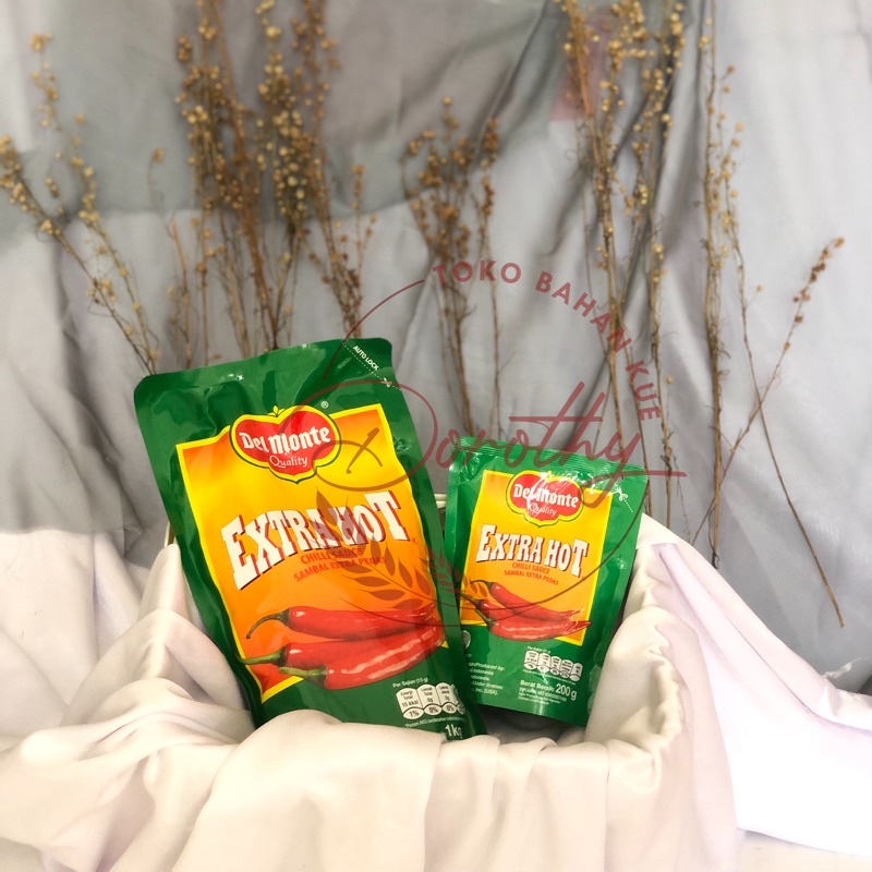 

DEL MONTE EXTRA HOT CHILI SAUCE / SAUS CABE 1 KG / 200 GRAM