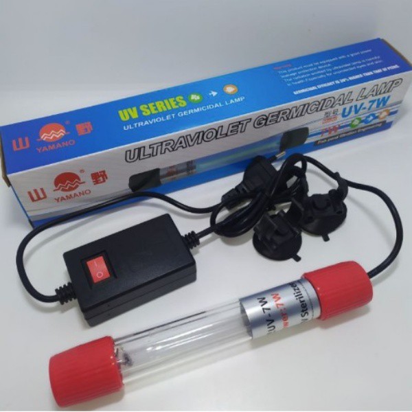 Lampu UV Celup Yamano 7 Watt Anti Lumut Bakteri Aquarium Kolam Ikan 7W