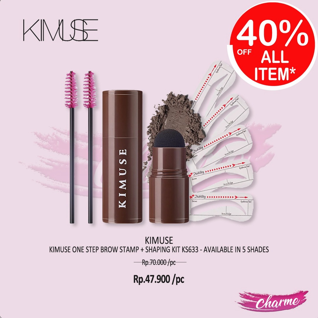 (READY&amp;ORI) Kimuse One Step Brow Stamp + Shaping Kit KS633