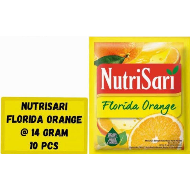 

NutriSari florida orange 1 renceng