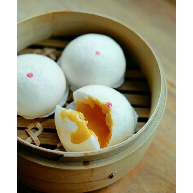 

BAKPAO TELUR ASIN ( Kukus, isi 9 pc)