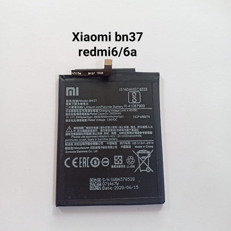 Baterai Xiaomi Redmi6 Redmi 6a BN37 Original